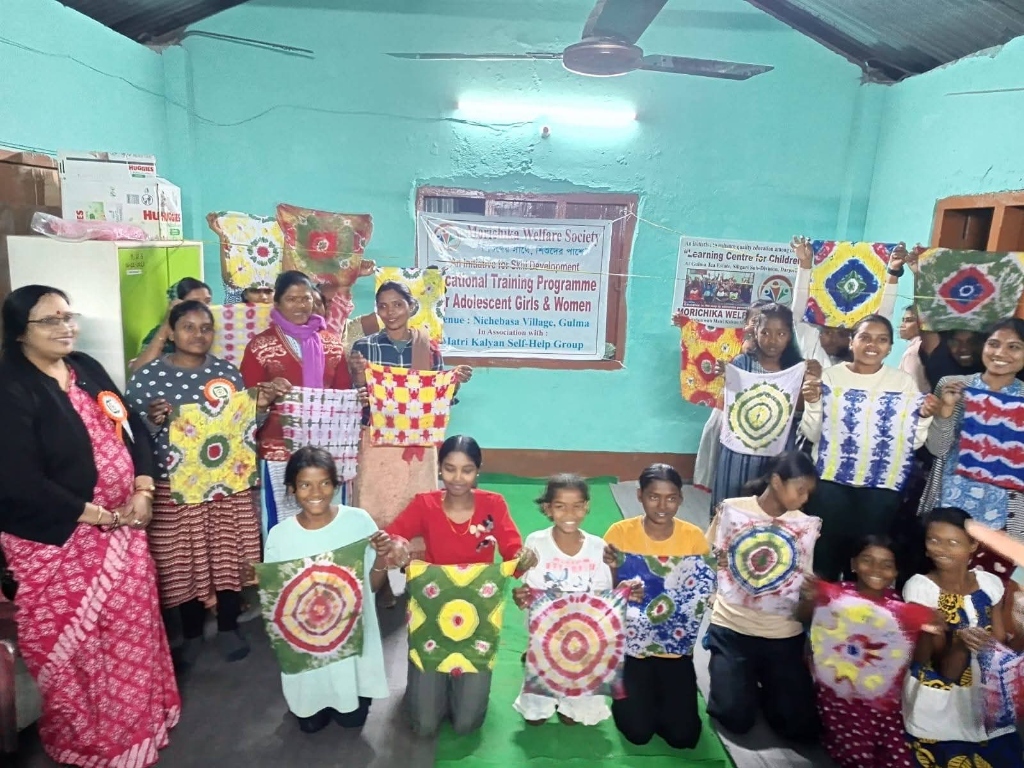 Vocational tie-dye training programme for adolescent girls and women